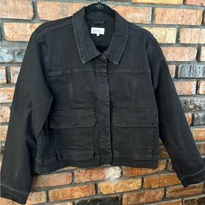 Nicole Miller Black Jean Jacket